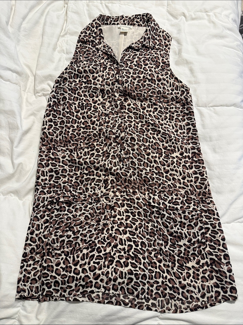 Artisan NY - Women's Leopard Shirt Dress - Size 6